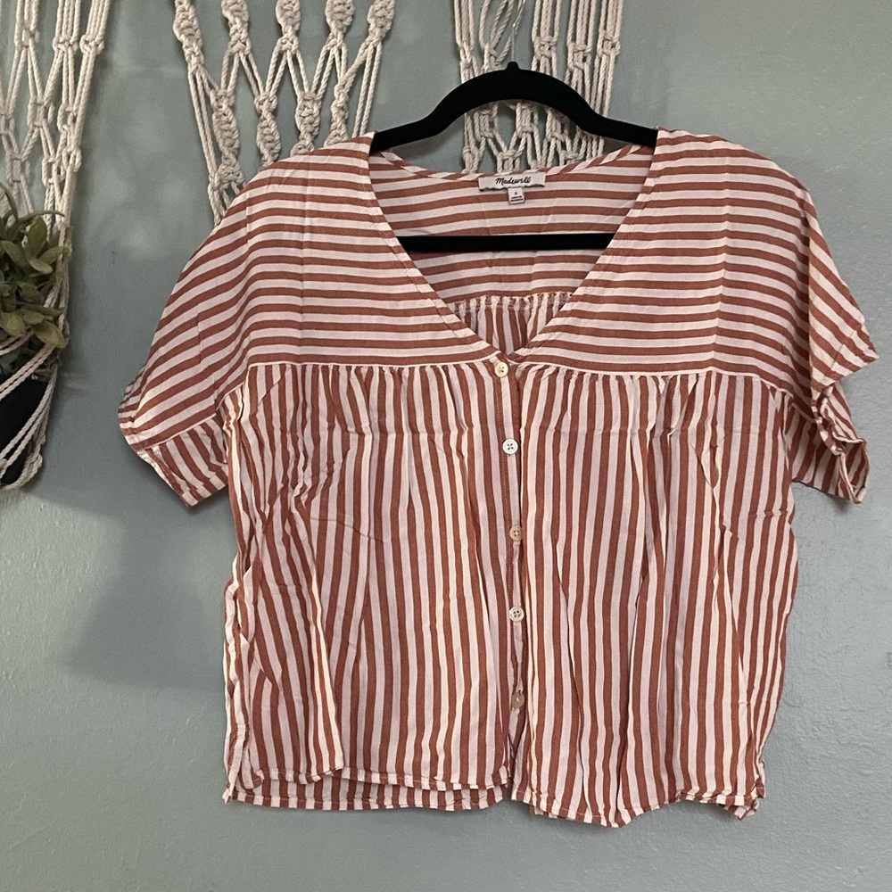 Striped Madewell Blouse
